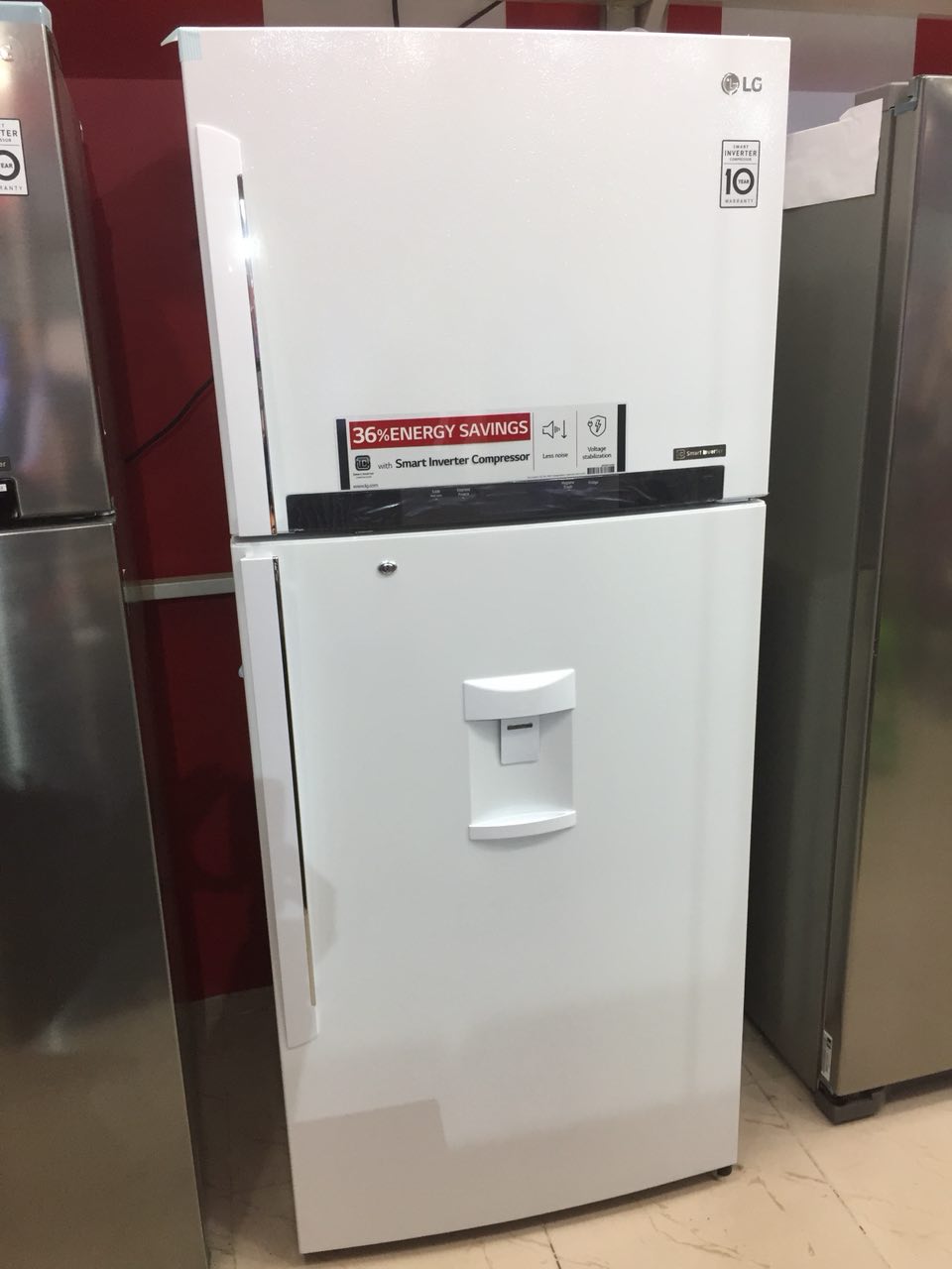 یخچال فریزر بالا پایین ال جی LG Refrigerator GR-B672